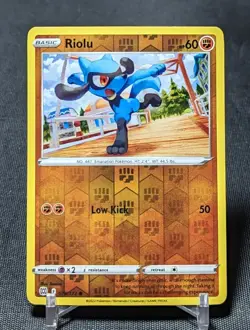 Riolu Common Reverse Holo Fighting 2022 Brilliant Stars Pokemon TCG Card 078/172 - Image 1