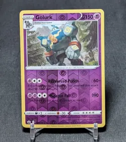 Golurk Rare Reverse Holo Psychic SWSH: Chilling Reign Pokemon TCG Card 068/198 - Image 1