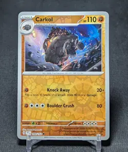 Carkol Common Reverse Holo Fighting Temporal Forces Pokemon TCG Card 094/162 - Image 1
