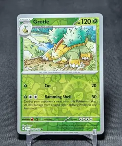 Grotle Common Reverse Holo Grass Temporal Forces Pokemon TCG Card 011/162 - Image 1