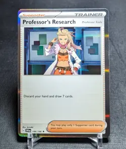 Professor's Research (Sada) Rare Holo Scarlet & Violet Pokemon TCG Card 189/198 - Image 1