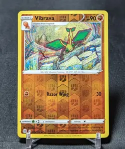 Vibrava Uncommon Reverse Holo Fighting Brilliant Stars Pokemon TCG Card 075/172 - Image 1