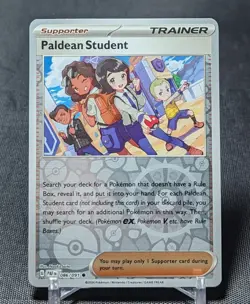 Paldean Student Common Reverse Holo 2024 PALDEAN FATES Pokemon TCG Card 086/091 - Image 1