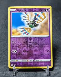 Sigilyph Uncommon Reverse Holo Psychic Brilliant Stars Pokemon TCG Card 066/172 - Image 1