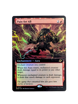 Pain for All R 0337 Extended Art FOIL MTG Edge Of Eternities EOE EN NM/M - Image 1