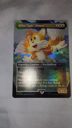 IN HAND - Miles "Tails" Prower✨RAINBOW FOIL✨Secret Lair x Sonic - Magic MTG 2085 - Image 2
