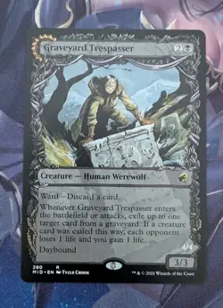 MTG *SHOWCASE* Innistrad:Midnight Hunt Rare GRAVEYARD TRESPASSER NM - Image 1