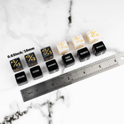 48-Piece MTG Keyword Counter Dice Set - Black Buff Tokens for Magic: The Gatheri - Image 3