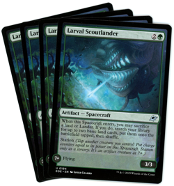 x4 Larval Scoutlander - 0194 - Edge of Eternities - MTG - NM Ships Now - Image 1