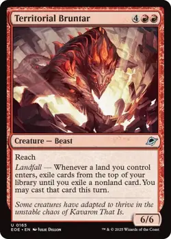 x4 NM (Playset) Foil Territorial Bruntar, MTG, Edge of Eternities, Magic, 165 - Image 1