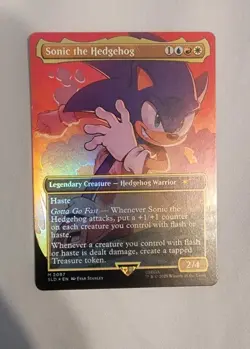 ON HAND ✨ Sonic the Hedgehog MTG Secret Lair x Sonic: Foil Edition 2087 ✨ - Image 1