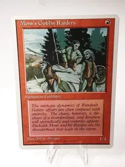 MTG - 4th Edition - Mons's Goblin Raiders - Common - Near Mint - Image 1