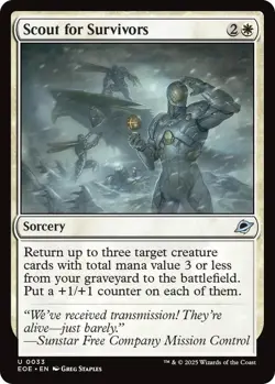 x4 NM (Playset) Scout for Survivors, MTG, Edge of Eternities, Magic, 33 - Image 1
