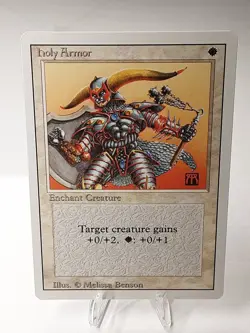 MTG - 3rd Edition - Revised - Holy Armor - Common - LP+ NM - Image 1