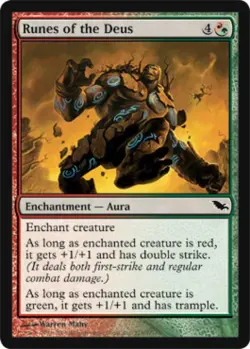 Runes of the Deus - Medium Play MTG Shadowmoor - Image 1