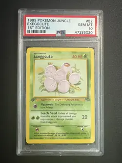 1999 Pokemon Jungle Exeggcute 1st Edition #52 First PSA 10 GEM MT TCG 52/64 - Image 2