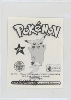 Bulbasaur Merlin Pokemon Album Stickers #188 1999 0v82 - Image 2