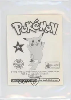 Golem Merlin Pokemon Album Stickers #76 1999 4k2 - Image 2