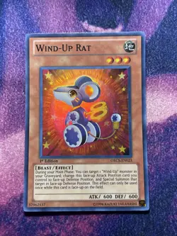 Yugioh! Wind-Up Rat - ORCS-EN023 - Super Rare - 1st Edition LP - Image 1