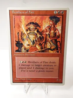 MTG - 4th Edition - Brothers of Fire - Common - Near Mint - Image 1