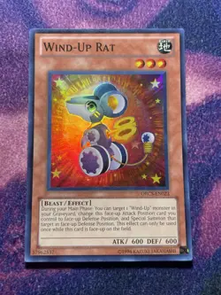 Yugioh Wind-Up Rat ORCS-EN023 Super Rare LP - Image 1