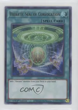 UR - Hieratic Seal of Convocation 1st Ed. YuGiOh Ghosts From The Past uk2 - Image 1