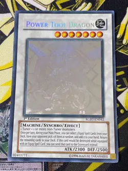 Power Toul Dragon RGBT-EN042 1st Edition Ghost Rare YuGiOh Card English - Image 1