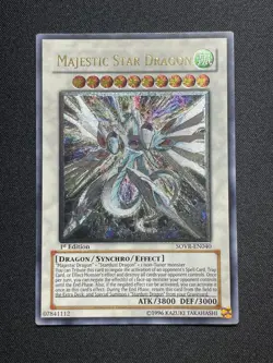 Majestic Star Dragon SOVR-EN040 1st ED Ultimate Rare YuGiOh Card English - Image 1