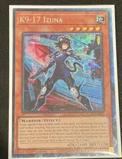 Yugioh! K9-17 Izuna *COLLECTOR'S RARE* Justice Hunters JUSH-EN031 - Image 1