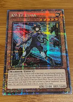 Yugioh! K9-17 Izuna *STARLIGHT RARE* Justice Hunters JUSH-EN031 - Image 2