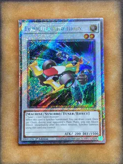 Yugioh Formula Synchron RA04-EN143 Platinum Secret Rare 1st Ed NM - Image 1