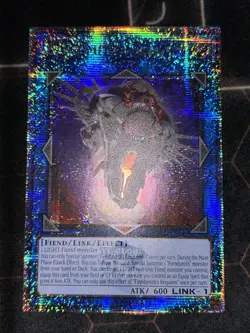 Yugioh Fiendsmith's Requiem INFO-EN046 Quarter Century Rare 1st Ed NM - Image 1