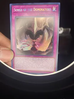 Near Mint Yugioh Songs of the Dominators - ALIN-EN078 - Secret Rare 1st Edition - Image 1