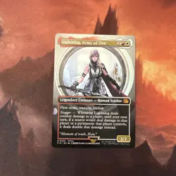 Lightning, Army of One (Borderless) 0320 (M) MTG Final Fantasy (FIN) (EN) - Image 1