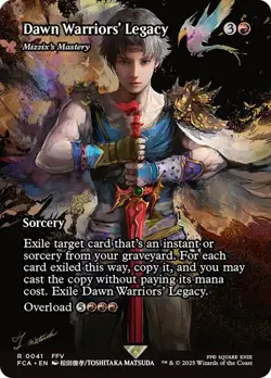 MAGIC FINAL FANTASY DAWN WARRIORS' LEGACY (BORDERLESS) R 41 FIN MTG FCA TCG - Image 1