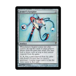 WOTC MtG Coldsnap Jester's Scepter (R) (Foil) EX - Image 1