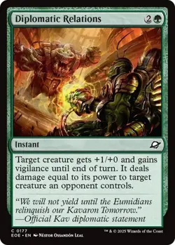 NM Diplomatic Relations, MTG, Edge of Eternities, Magic the Gathering, 177 - Image 1