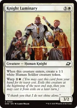 NM Knight Luminary, MTG, Edge of Eternities, Magic the Gathering, 23 - Image 1
