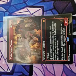 MTG - (Borderless) TWINFLAME TYRANT - Foundations (M) - Image 1