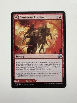 Sundering Eruption / Volcanic Fissure MTG Magic the Gathering Card NM Mint MH3 - Image 1