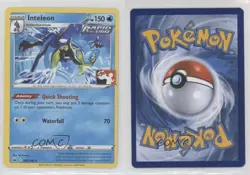 Inteleon Pokemon Sword & Shield Chilling Reign Prize Pack League Promo #043 12df - Image 3