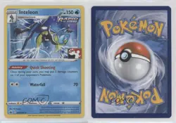 Inteleon Holo Pokemon Sword & Shield Chilling Reign Prize Pack League Promo 12df - Image 3