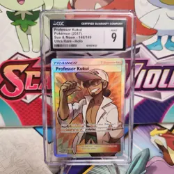 CGC 9 Professor Kukui 148/149 Full Art - Sun & Moon - Pokemon TCG - SHIPS FAST - Image 1