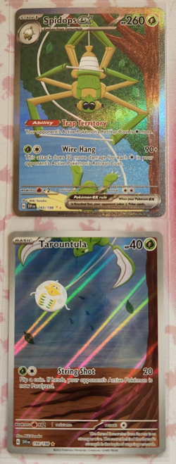 Spidops ex SIR 243/198 + Tarountula IR 199/198 Pokemon TCG Scarlet & Violet - Image 1