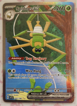 Spidops ex SIR 243/198 + Tarountula IR 199/198 Pokemon TCG Scarlet & Violet - Image 3