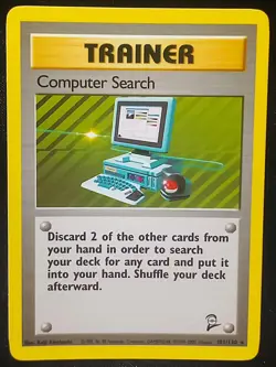Pokemon Computer Search #101 Pokemon Base Set 2 - Lightly Played - Image 1
