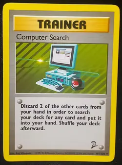 Pokemon Computer Search #101 Pokemon Base Set 2 - Lightly Played - Image 2