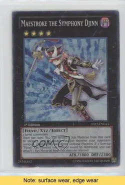 Maestroke the Symphony Djinn 1st Ed. YuGiOh Starter Deck 12: XYZ READ 01ic - Image 1