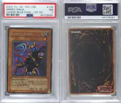 Armed Ninja 1st Ed. YuGiOh Legend of Blue Eyes White Dragon PSA 7 2002 8we - Image 3