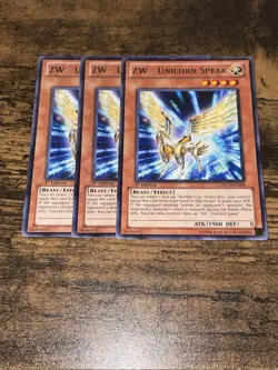 ZW Unicorn Spear Monster (X3) ORCS-EN005 Yugioh - 1st Edition Rare - Image 1